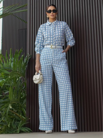 CONJUNTO CREPE ESTAMPADO LUZIA FAZZOLLI
