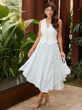 CONJUNTO ALFAIATARIA E CHIFFON YORIO POÁ