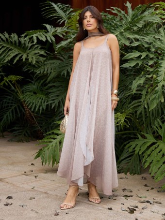 VESTIDO CHIFFON ESTAMPADO ANIMAL PRINT 