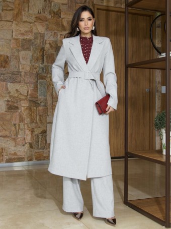 CASACO TRENCH COAT ALFAIATARIA
