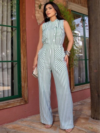 CONJUNTO LINHO LISTRADO LUZIA FAZZOLLI
