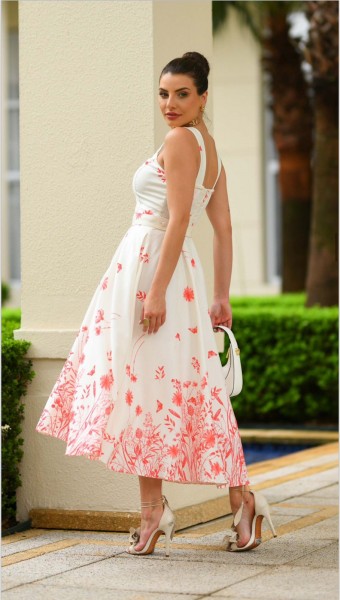 VESTIDO CREPE ESTAMPADO LUZIA FAZZOLLI