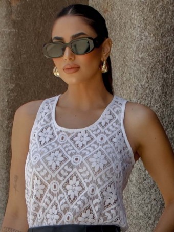 BLUSA LUZIA FAZZOLLI RENDA